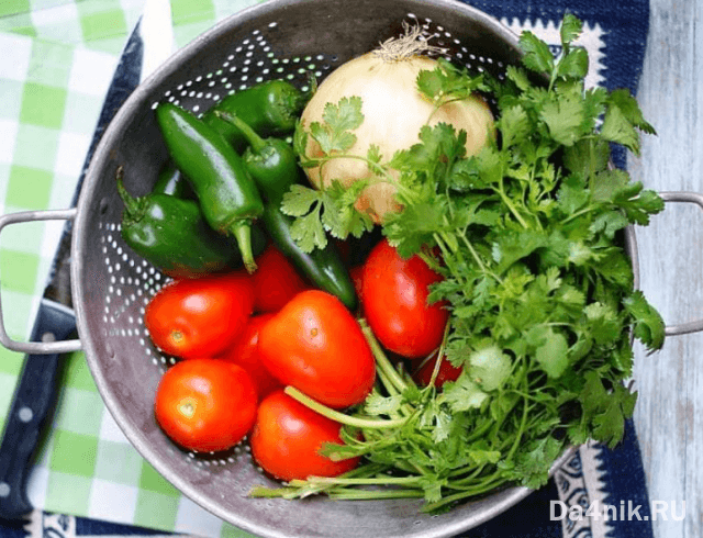 салат с кинзой